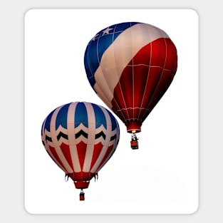 Red, White,and Blue Hot Air Balloon Photo Magnet